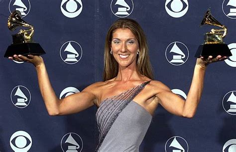 canadian singer celine dion poses with her grammy pictures getty images