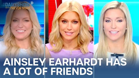 ainsley earhardt can t stop talking about her “friends” the daily show the global herald