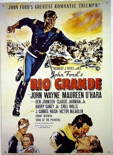 John Wayne Rio Grande Movie Vintage Poster Tin Sign Rio Grande Film
