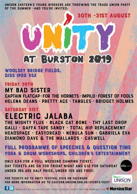 Unity Festival 2019 Events Unison Eastern