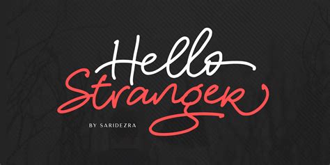 Hello Stranger Font Free Download For Web