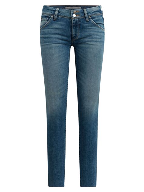 Hudson Womens Collin Mid Rise Skinny Jeans In Horizon Modesens