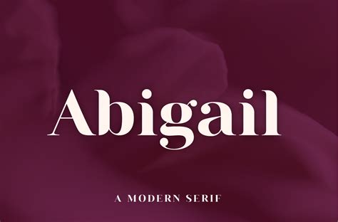 Abigail A Modern Serif Serif Fonts ~ Creative Market