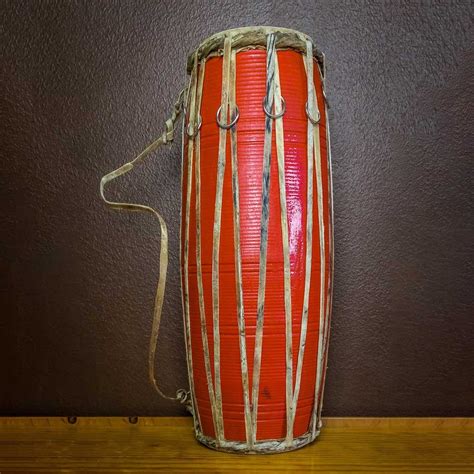 Red Madal Typical Nepali Musical Instrument Simillar To Drum Etsy