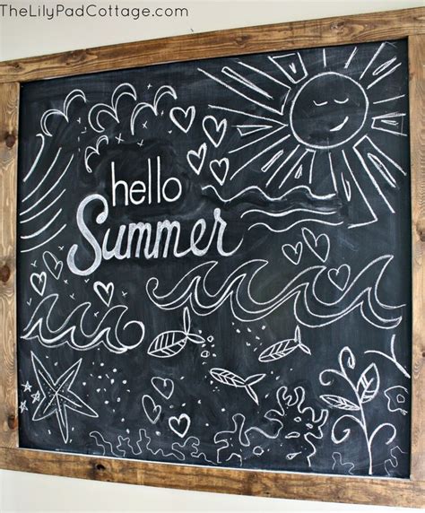 Hello Summer Summer Chalkboard Summer Chalkboard Art Summer