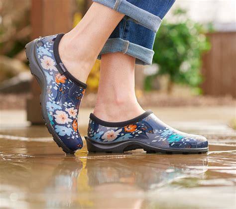 Sloggers Floral Fun Waterproof Garden Shoes W Comfort Insoles