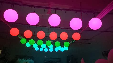 Rgb Pendant Decorative Dmx 3d Led Hanging Ball Light For Nightclub Dj