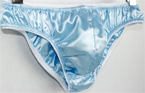 Adult Sissy Low Rise Bikiny Satin Panties Custom Made Specially Made For Men Double Layer Satin