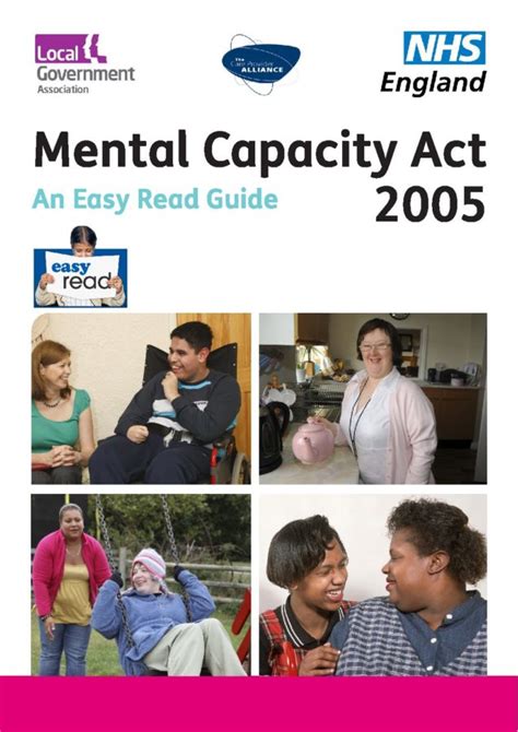 Mental Capacity Act 2005 Easy Read Guide Nhs North Yorkshire Ccg