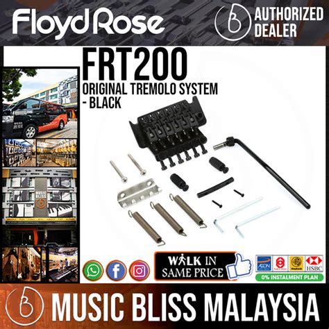 Floyd Rose Frt200 Original Tremolo System Black Music Bliss Malaysia