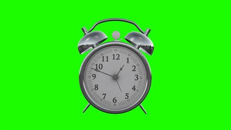 Alarm Clock Animation In Green Screen Free Stock Footage Youtube