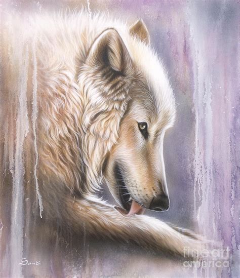 Acrylic Wolf Painting At Explore Collection Of
