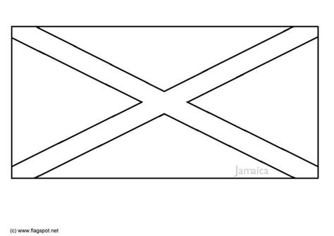 Free Jamaica Flag Coloring Page Aidenoiharrell
