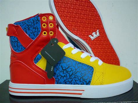 Image result for blue and red and yellow on shoes | Fashion shoes