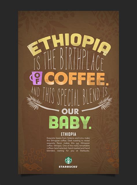 Starbucks Typographic Poster Design On Behance