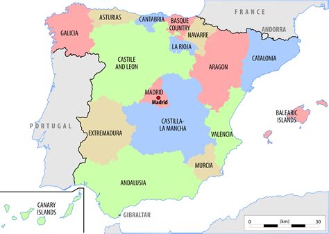 Map Of Regions Of Spain Map 2023