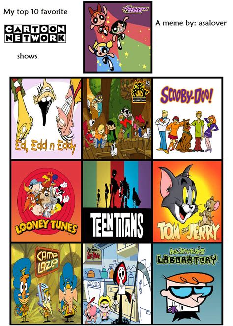 My Top 10 Favorite Cartoon Network Shows By Beewinter55 On