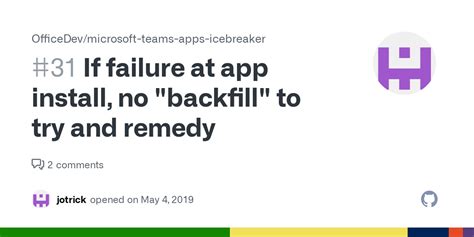 If Failure At App Install No Backfill To Try And Remedy · Issue 31