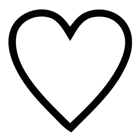 Simple Heart Outline Clipart Best