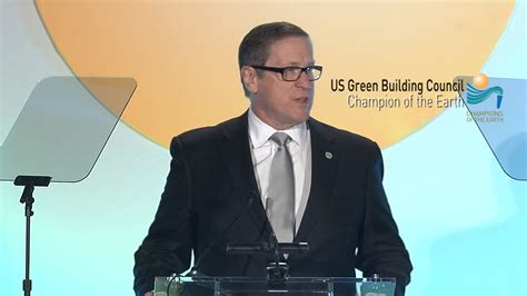 Champion Of The Earth Us Green Building Council Acceptance Speech
