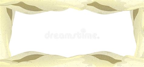 Cartoon Sand Frame For Different Usage With Space For Text Stock