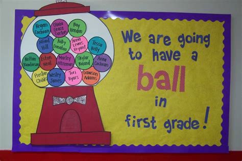We Are Going To Have A Ball In First Grade Bulletin Board Idea