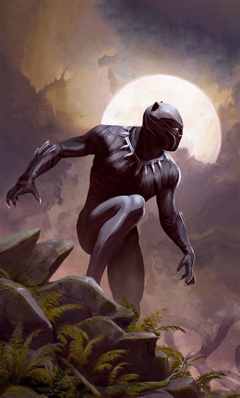 1280x2120 Black Panther Card Art 4k Iphone 6 Hd 4k Wallpapers Images
