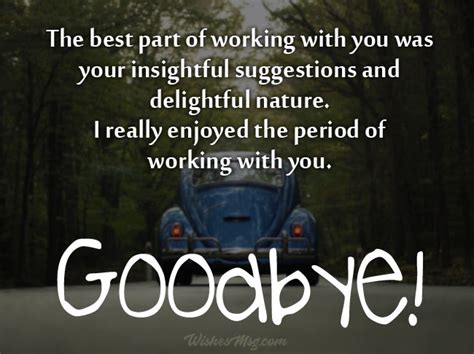 Goodbye Messages When Leaving The Company Or Job WishesMsg Goodbye Message To Coworkers
