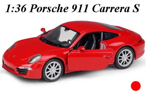 136 Scale Porsche 911 Carrera S Diecast Car Toy U01a425