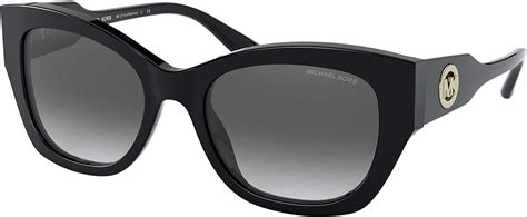 michael kors 53 mm palermo square sunglasses mk2119 black dark grey gradient one
