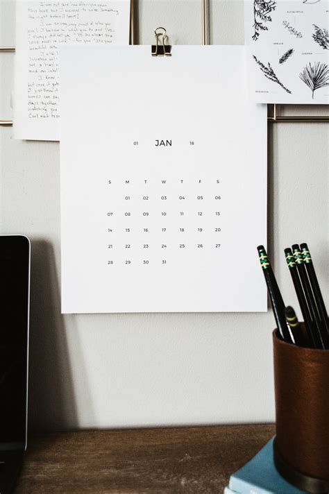 15 Gorgeous Free Printable Calendars For 2020