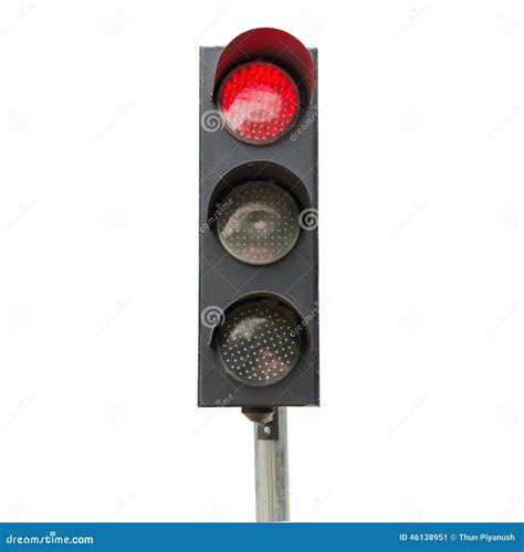 Traffic Signals Red Isolated Stock Image Image Of Sign Street 46138951