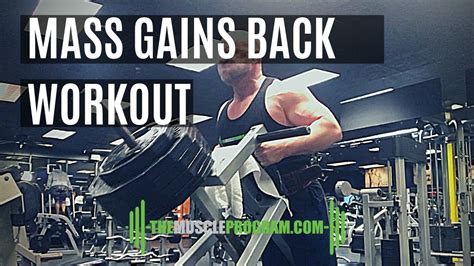 Back Workout For Mass Gains 5 Exercises You Need Youtube