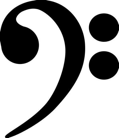 Clipart Bass Clef