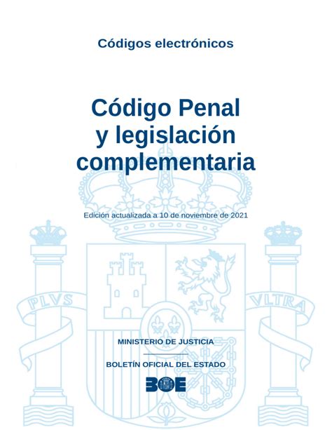 Boe 038 Codigo Penal Y Legislacion Complementaria