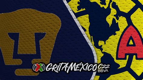 Pumas UNAM vs Club América Horario alineaciones probables y dónde