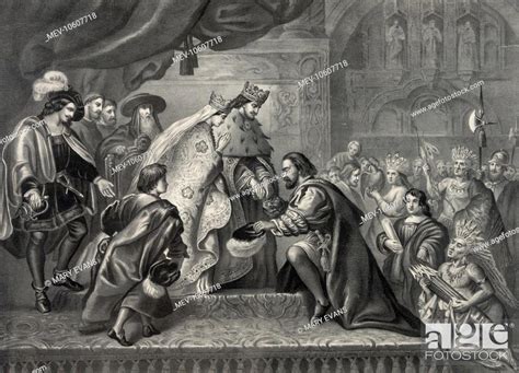 Columbus Reception By The King Ferdinand And Queen Isabella Of Spain After His First Return From