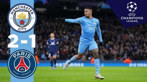 Man City Highlights City PSG Manchester City Into The Last Of The Champions League