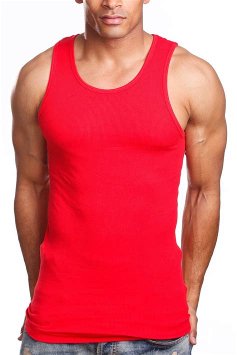 Apparel99 Men’s 3 Pack Tank Top A Shirt 100 Cotton Ribbed Undershirt Tee Assorted