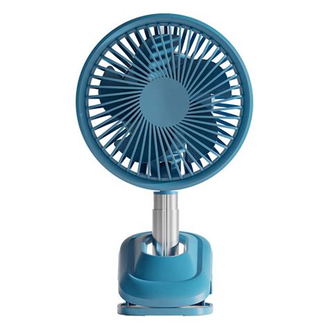 Portable Usb Desktop Fan Clip On Type Rechargeable Cooling Mini 2000mah 360 Rotation For Home