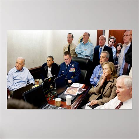 Obama Situation Room Photo Bin Laded Killed Poster Zazzle