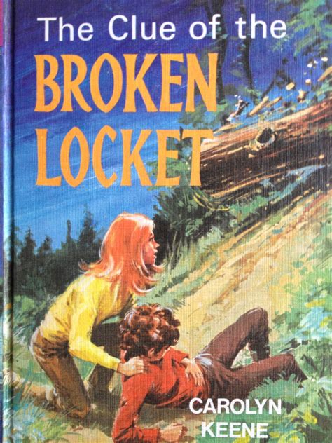 Nancy Drew Vintage Book Cover The Clue Of The Broken Locket Nancy