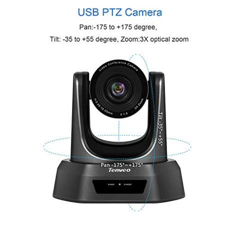 Tenveo Nv3u Conference Room Camera 3x Optical Zoom Full Hd 1080p Usb