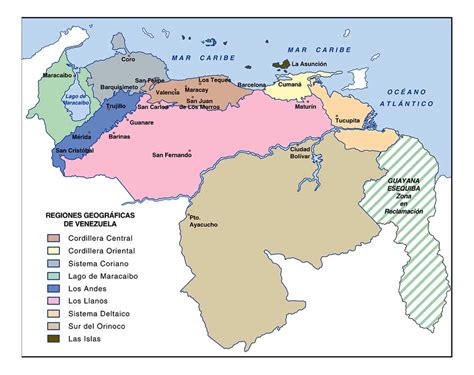 Mapas De Venezuela Mapa Politico Territorial De Venezuela