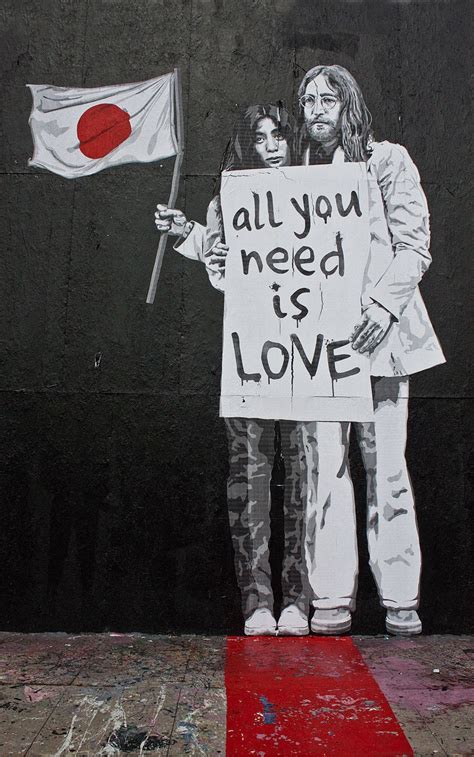 Banksy Canvas All You Need Is Love Street Art Graffiti Premium Etsy