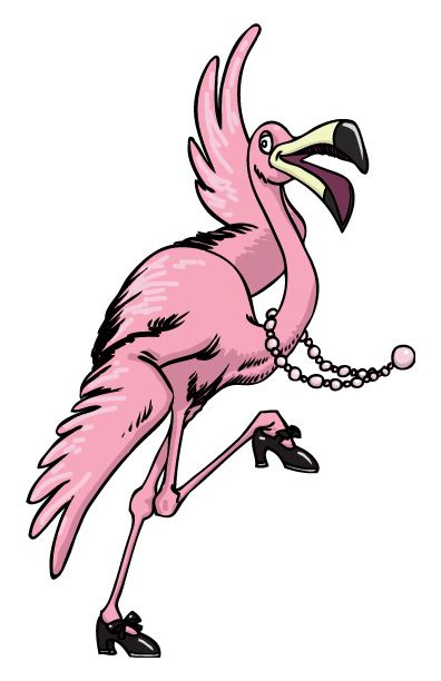 Dancing Flamingo Elis Art Pad