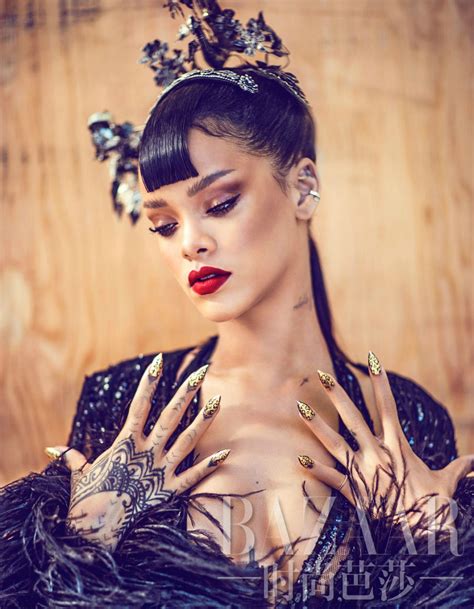 Rihanna Harpers Bazaar China April 2015 Pics • Celebmafia