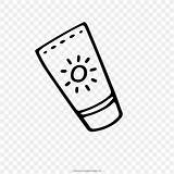 Tanning Sunscreen sketch template