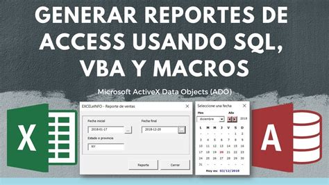 Generar Reportes De Access Desde Excel Usando SQL Query VBA Y ADO