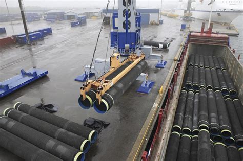 Kotka Steel Pipes Ready For Concrete Coating Images Nord Stream Ag